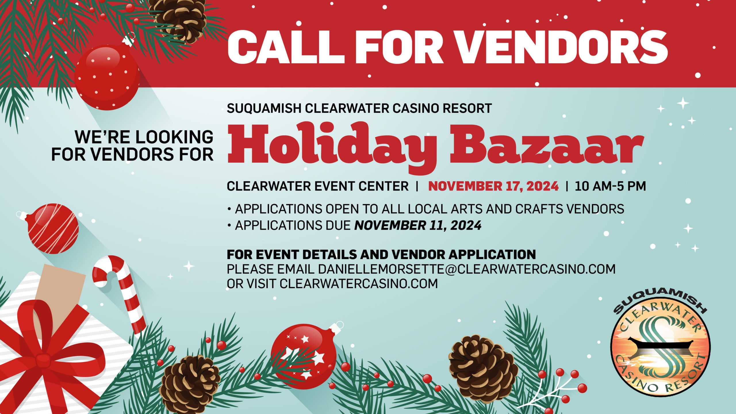 Suquamish Clearwater Casino Holiday Bazaar | Arts & Crafts Fair