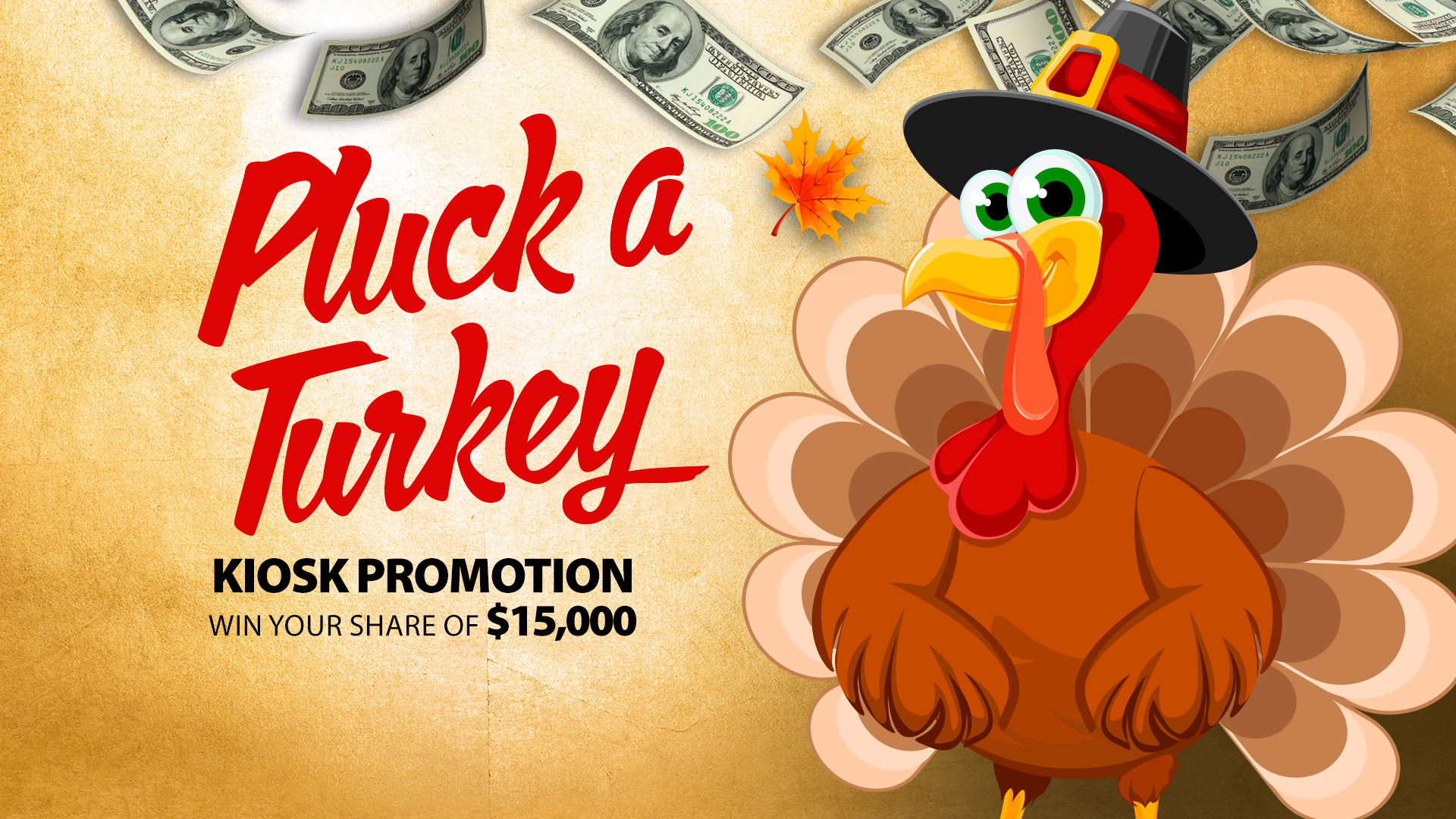 Pluck A Turkey Kiosk Promotion